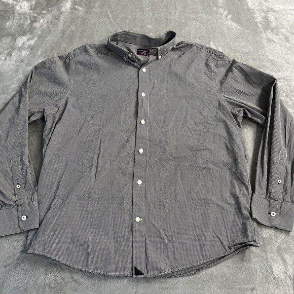 UNTUCKit Other - UNTUCKit Shirt Mens XL Gray Check Gingham Long Sleeve Button Down Cotton Casual